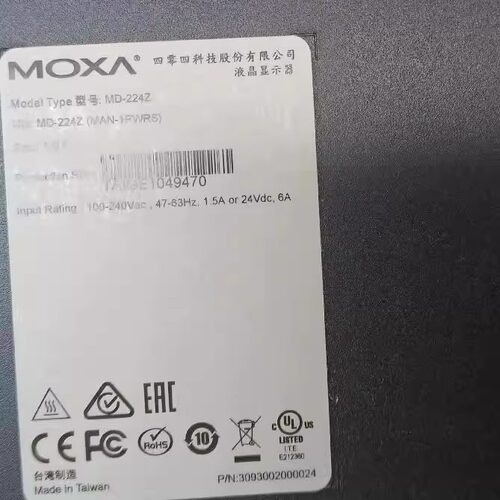 MOXA MD-224Z MAN-1PWRS 缸压监视器