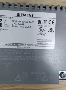GEA KTP400-55°C-GEA 6AV2124-5DC00-1AC0 分油机触摸屏