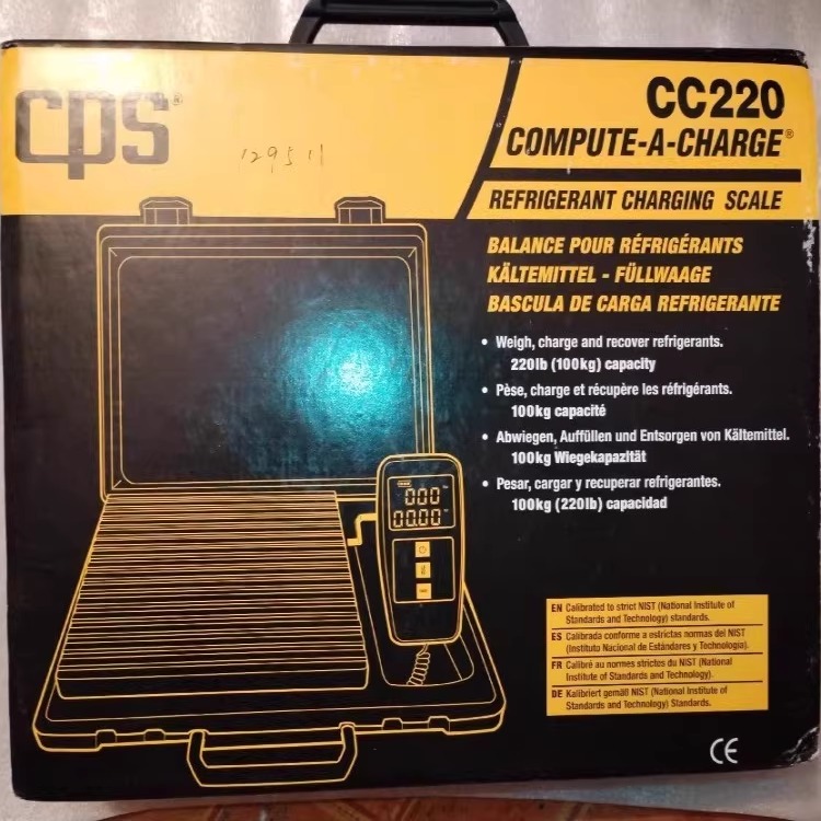 CPS CC220 COMPUTE-A-CHARGE REFRIGERANT CHARGING SCALE