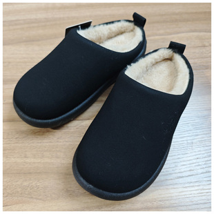 艺拖穆勒棉拖鞋女秋冬季室内家居防滑厚底保暖防水可外穿2025新款