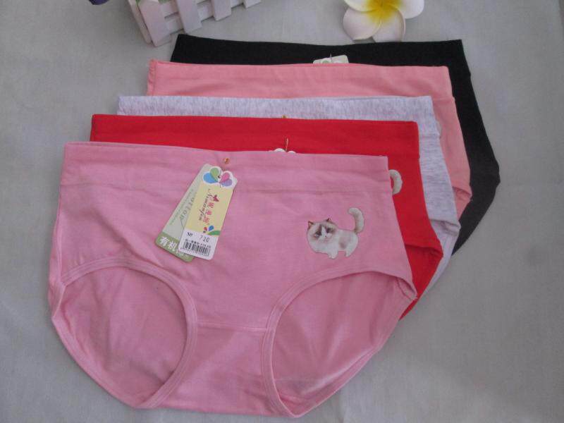 女士中腰纯色时尚三角裤10条包邮
