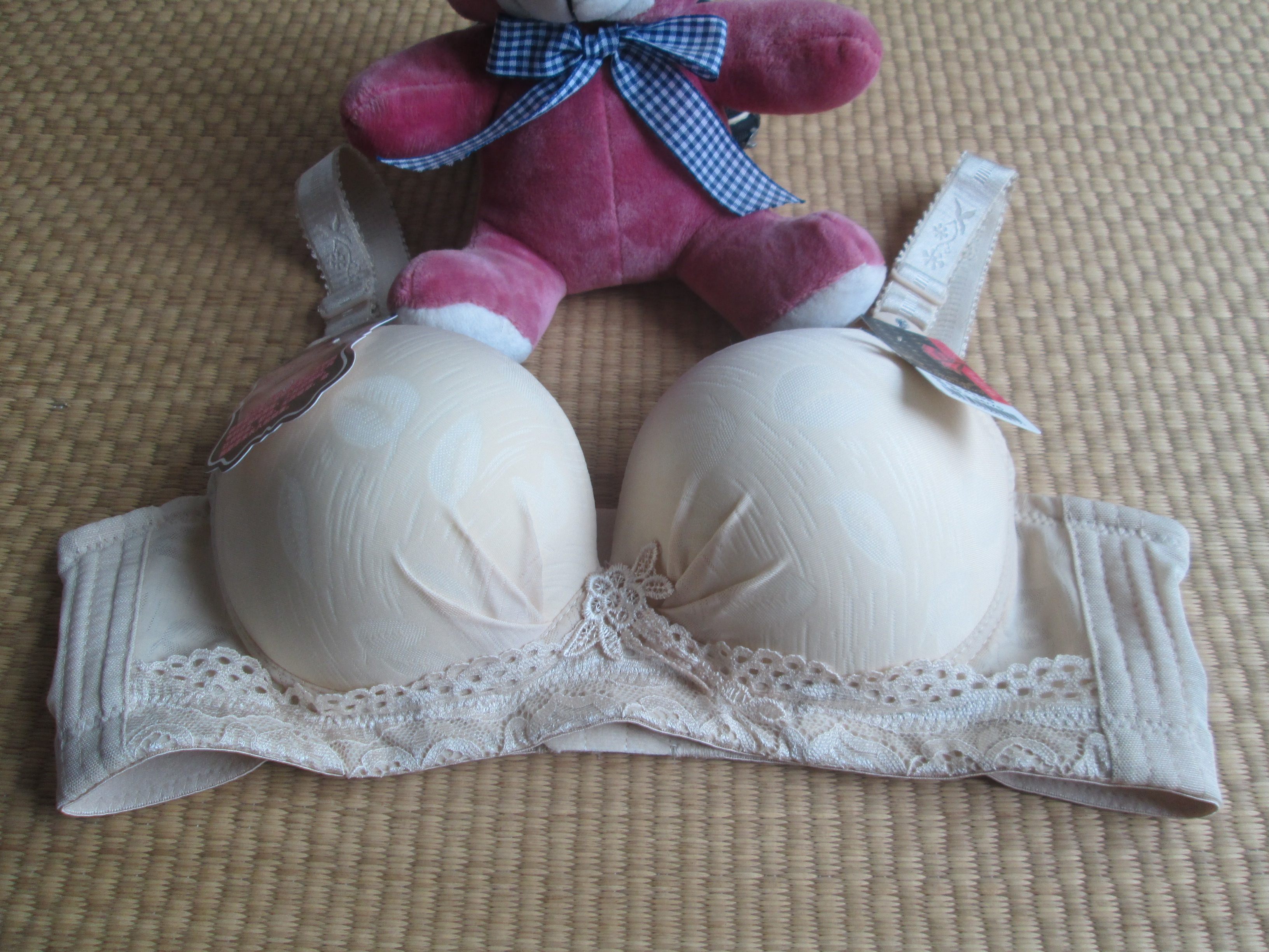 四排扣文胸中厚款无钢圈胸罩B杯调整型内衣固定肩带2158款包邮