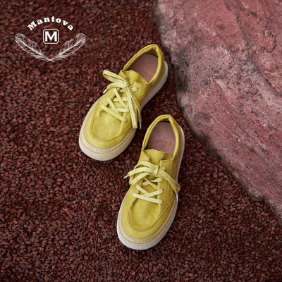 曼托瓦25夏新款马皮休闲鞋