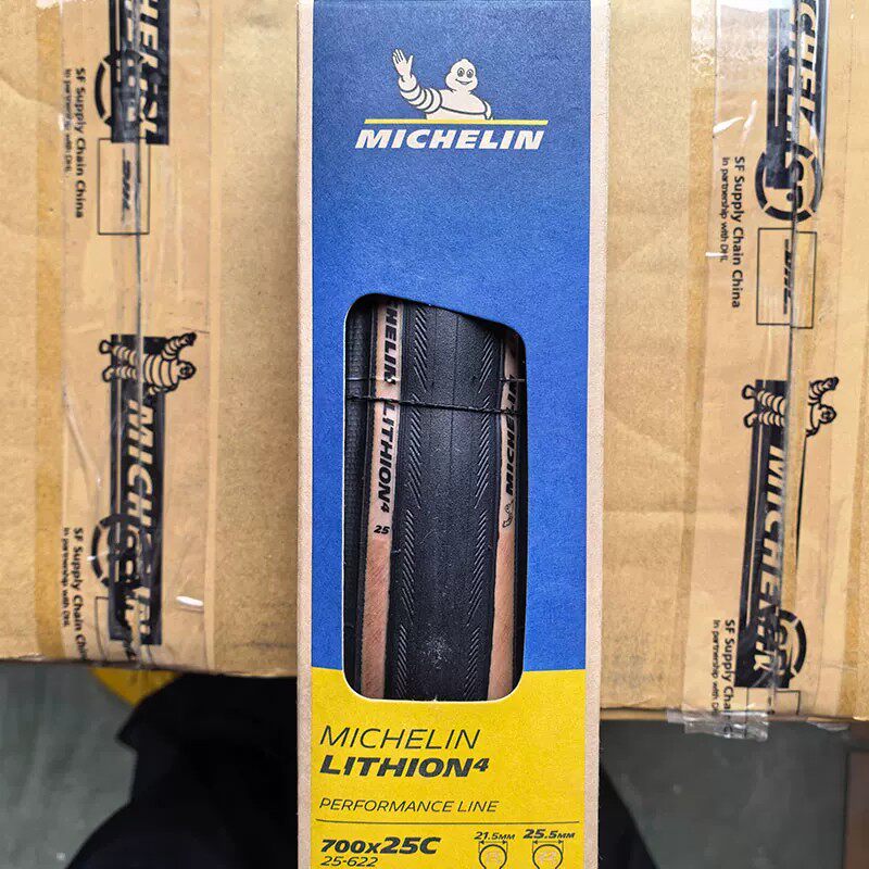米其林轮胎700x25/28/30/32C米其林耐用型公路自行车胎 LITHION 4