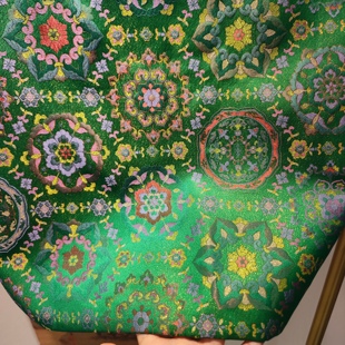 南油高端尾货 女装 双面穿～49真丝宋锦撞色拼接新中式 马甲秋冬新款