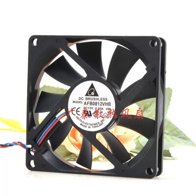 原装Delta/台达AFB0812VHB 8015 0.30A 12V CPU双滚珠散热风扇8cm