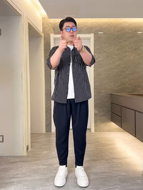 方领短袖潮流显瘦衬衫