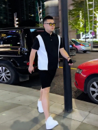 夏季短袖T恤宽松大码假两件