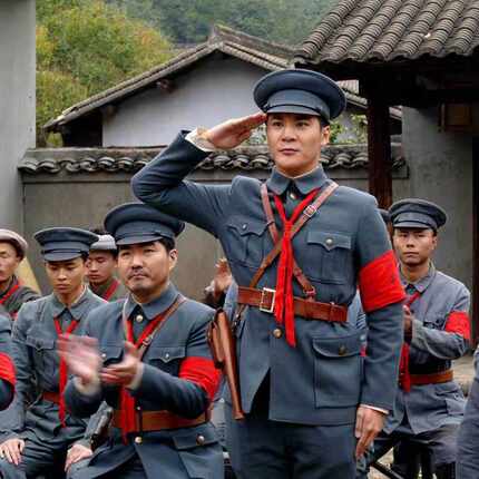 南昌起义服装八一起义革命抗战影视秋收起义灰蓝色民国北伐演出服