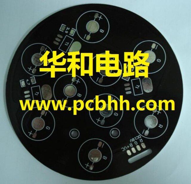 PCB电路板打样通用大功率LED铝基板制作生产样板黑油白字沉金喷锡