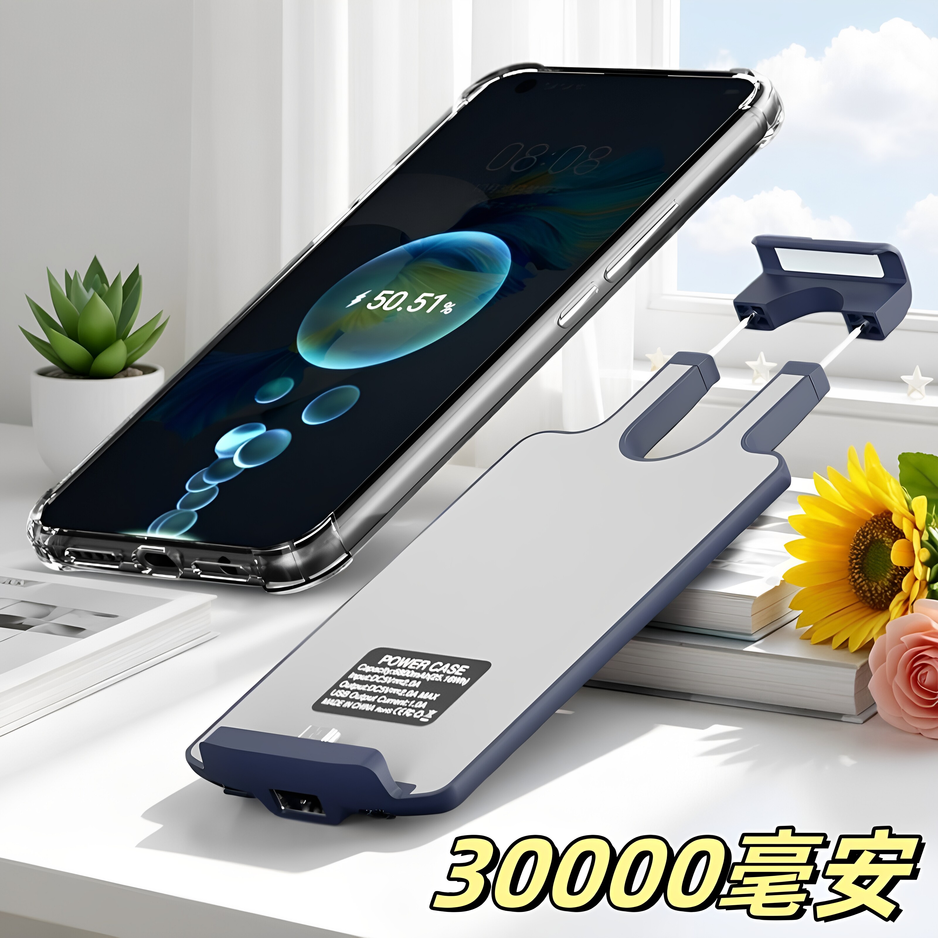 万能通用适用华为 vivo 小米 OPPO 手机充电池背夹壳充电宝电源图片