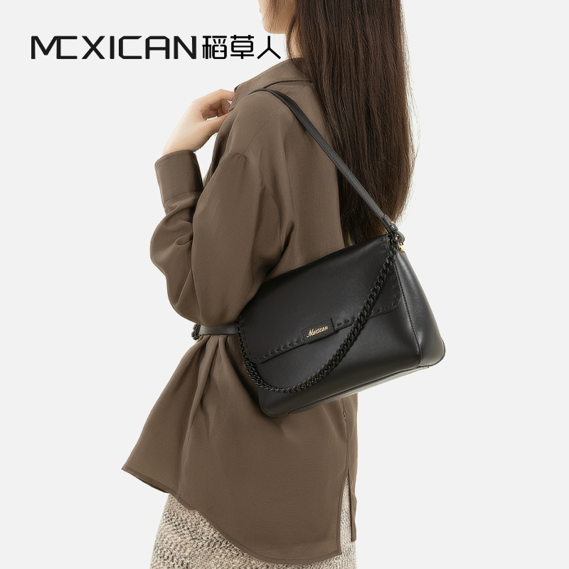 稻草人女包邮差包单肩包