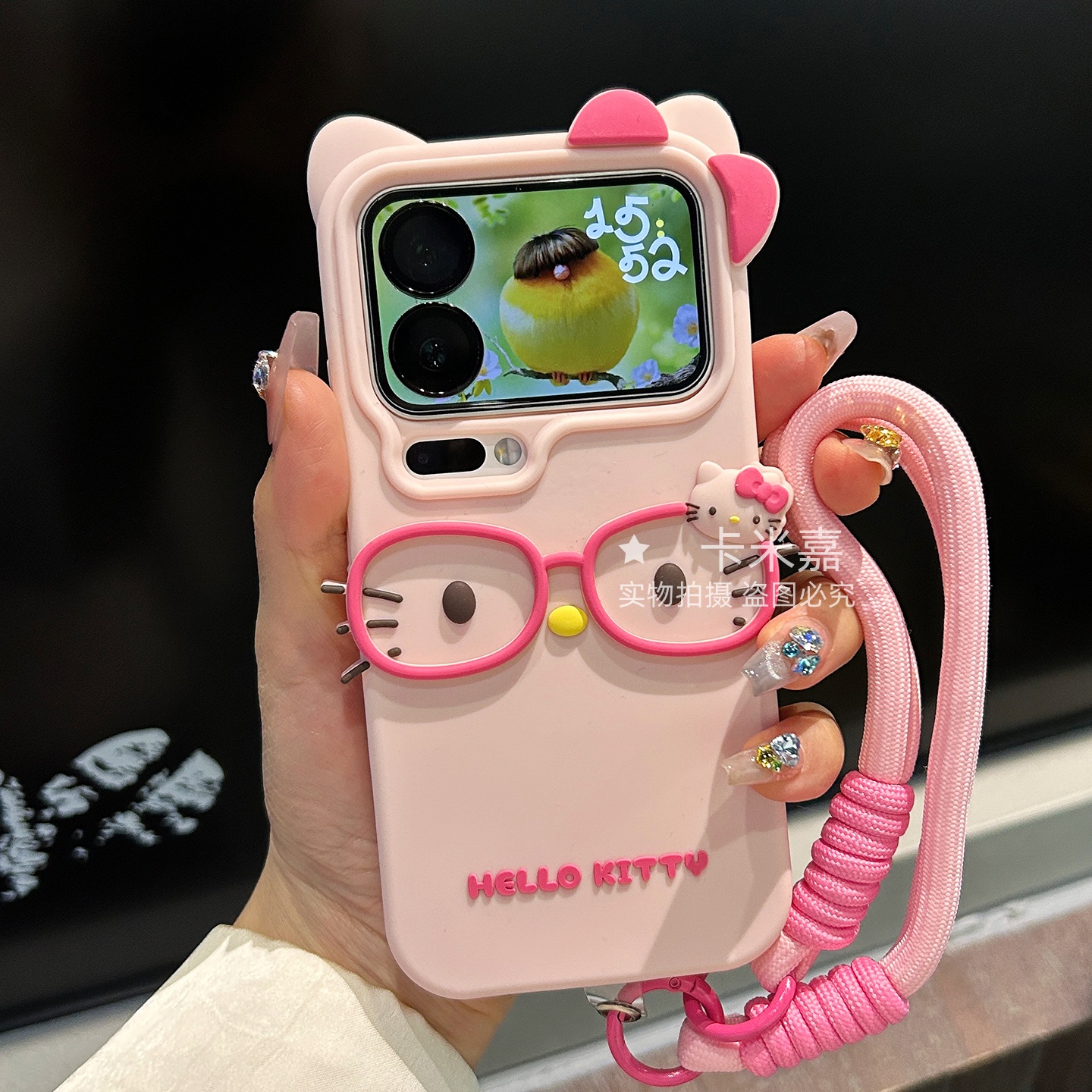 立体卡通眼镜kt猫小米红米手机壳