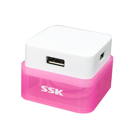 SSK飚王 彩晶SHU020 USB2.0 USB集线器/分线器 4口高速扩展一拖四
