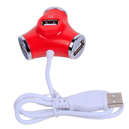 SSK飚王 创意水管SHU012 USB分线器  HUB 高速扩展口 4口集线器