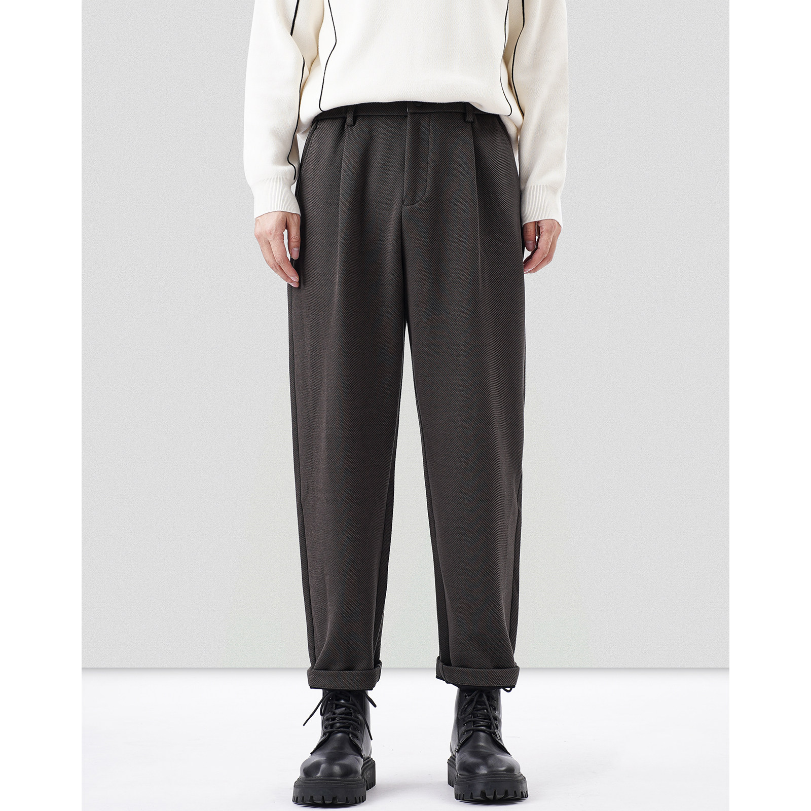 秋冬加厚莫代尔灯芯绒萝卜锥型男休闲裤秋冬季长裤九分裤男士裤子,男装,休闲裤,淘宝优惠券,粉丝福利购,淘宝优惠卷