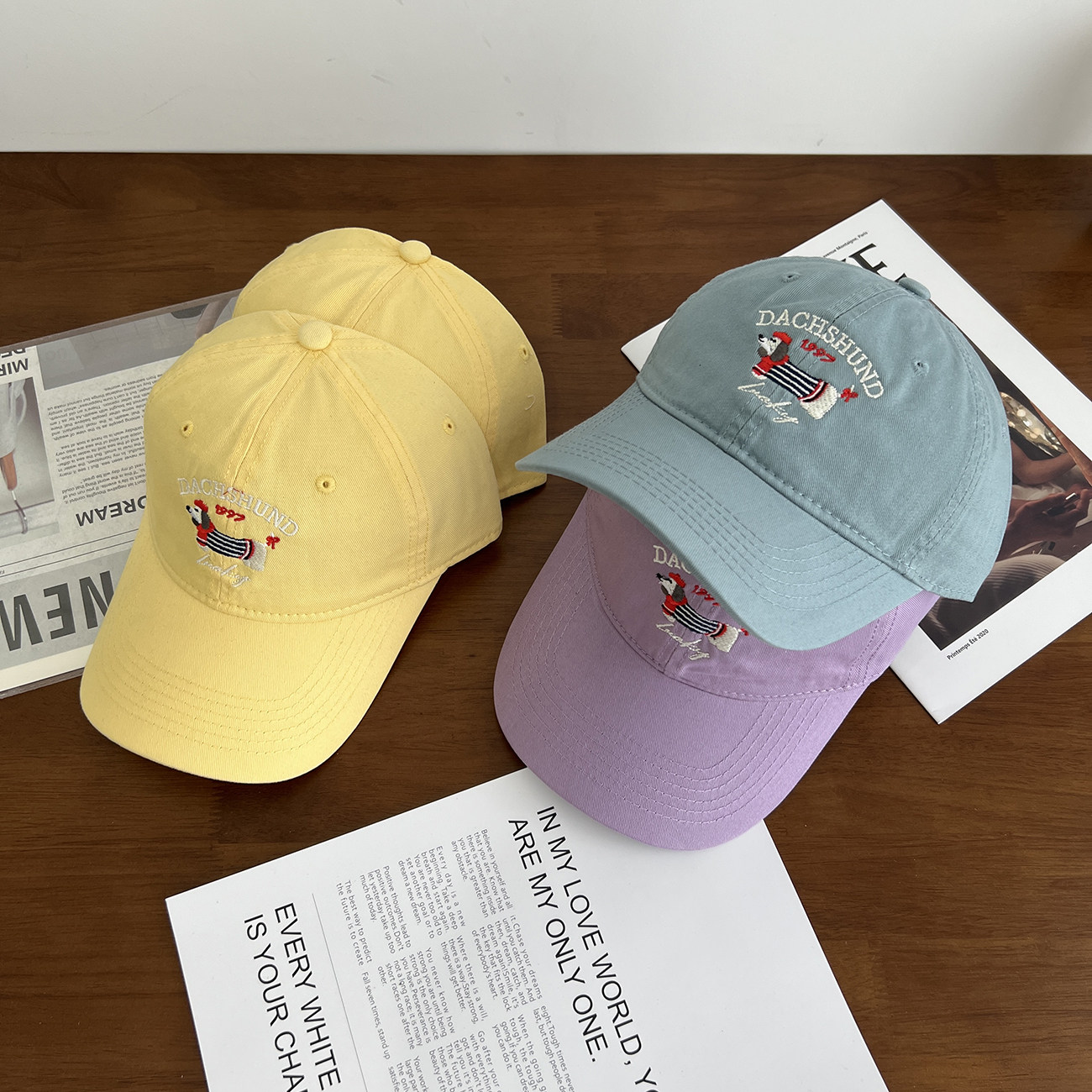 可爱腊肠狗刺绣棒球帽女2025新款宽帽檐大脸显脸小甜美大头围鸭舌,服饰配件/皮带/帽子/围巾,帽子,淘宝优惠券,粉丝福利购,淘宝优惠卷