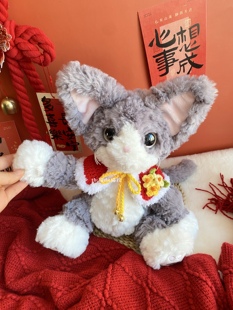普莱美猫咪娃衣jm妮可春节围脖新年款披肩可定制送朋友新年礼物