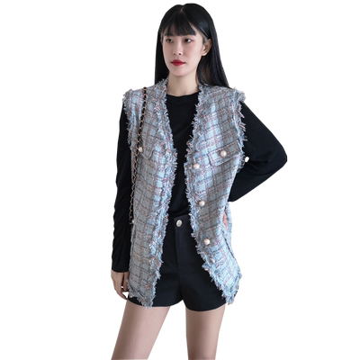 春秋季上衣韩版工装风宽松马夹