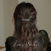 弹簧夹 松灰城堡 古典超美法式 小号简约百搭半扎发夹后脑勺头饰女