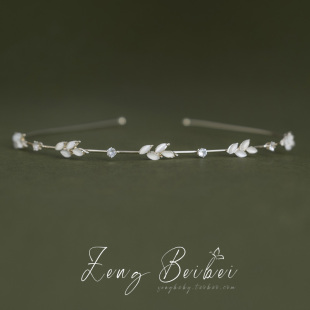 温柔清新猫眼发箍 网红头箍 仙女森系超仙气质发卡夏发捆2024新款