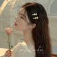 少女心蝴蝶结珍珠夹子 迷你可爱刘海夹ins侧边发卡子小号百搭发夹