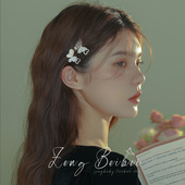 仙仙 迷你小号刘海侧边夹顶夹子头饰发卡 猫眼蝴蝶碎发夹女抓夹