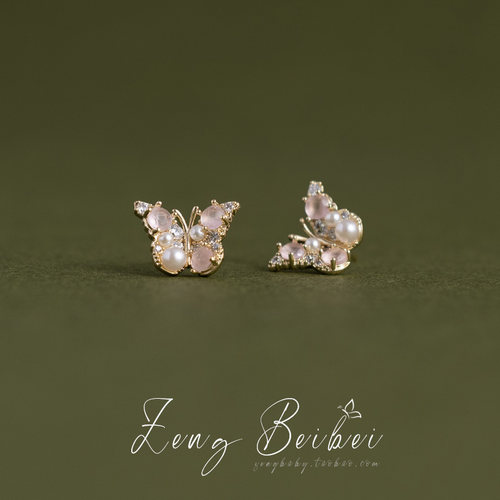 【小巧百搭】法式仙气蝴蝶耳钉