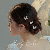 碎碎心动 复古公主头饰女迷你刘海碎发夹卡子 高级感蝴蝶小号抓夹