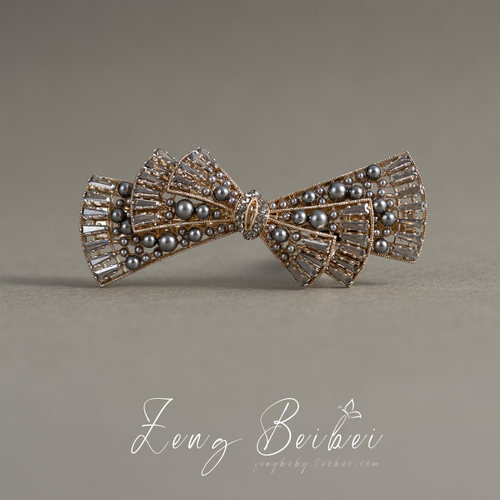 【云母灰】高级法式弹簧夹