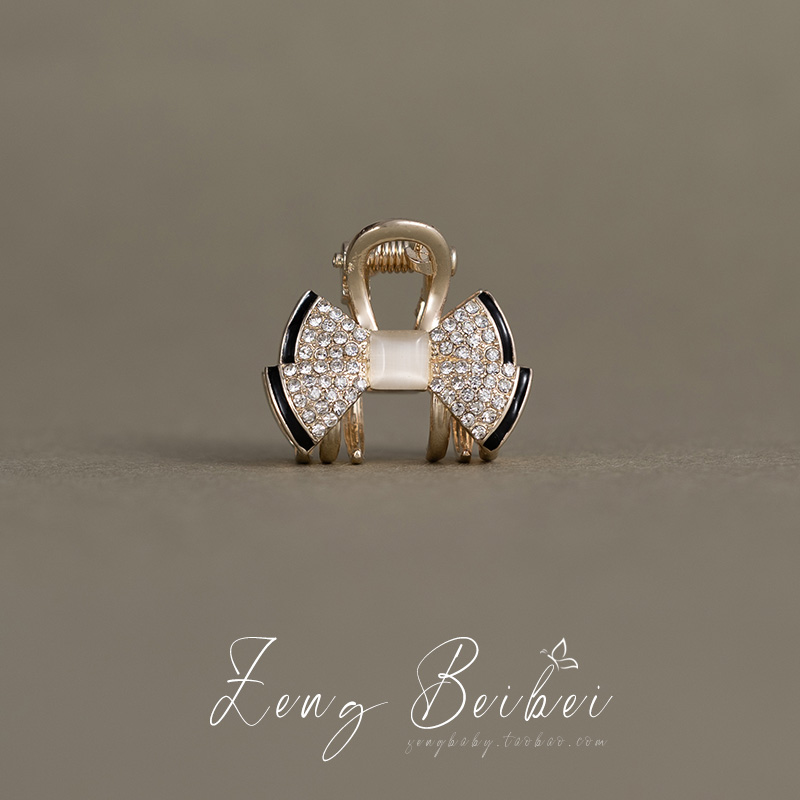 【落夜】法式蝴蝶结小抓夹