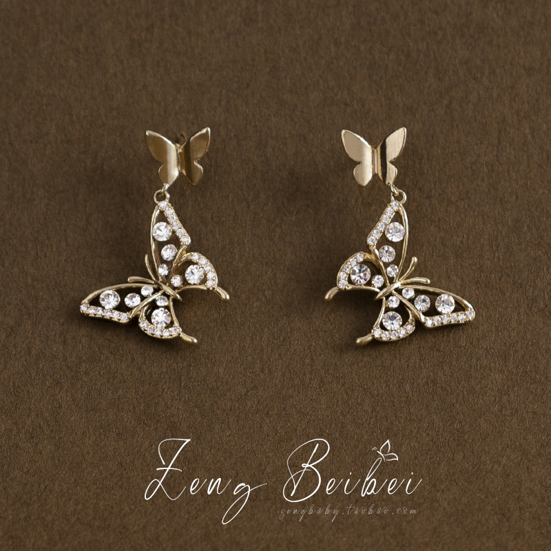 超仙气蝴蝶耳饰小清新夏季百搭仙女森系耳钉法式气质耳环高级耳坠,饰品/流行首饰/时尚饰品新,耳钉,淘宝优惠券,粉丝福利购,淘宝优惠卷
