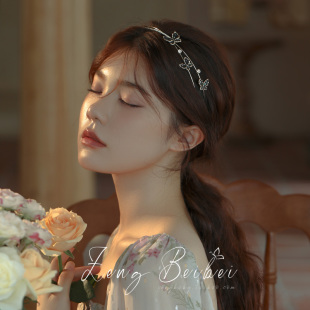 超仙小众森系蝴蝶发箍 发饰 仙女小清新设计感高级头箍2024年新款