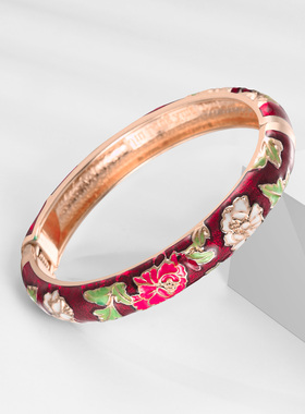 UJOY悦珈国潮时尚牡丹花手镯