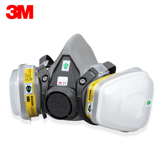原装3M 6200+6002防酸性气体防毒面具配3M6002滤盒，汽车尾气