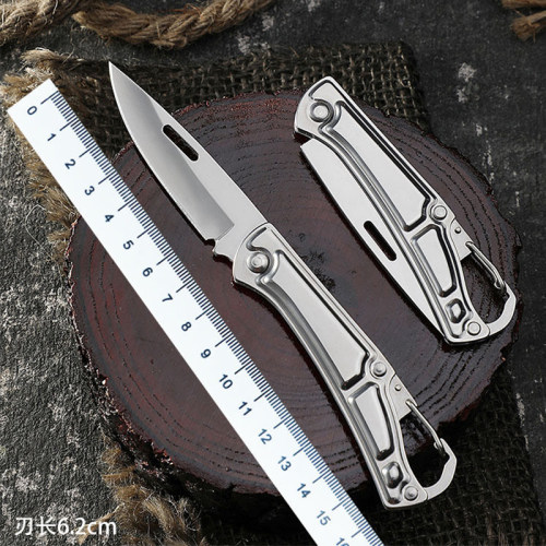 多功能便携吃手把肉小刀迷你钥匙扣小刀户外果蔬刀家用折叠瓜果刀