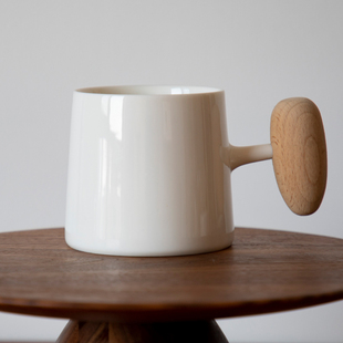 家用咖啡杯大容量杯子 情侣水杯 三宅家食器 陶瓷鹅卵石马克杯