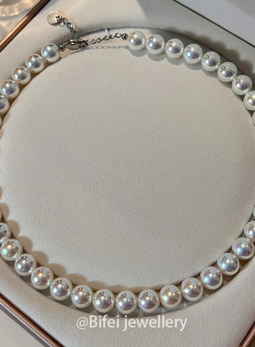 倪妮同款小灯泡akoya天女珍珠项链女款2025新款爆款锁骨颈链气质
