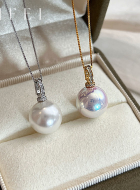 时尚轻奢高级感百搭珍珠挂坠项链