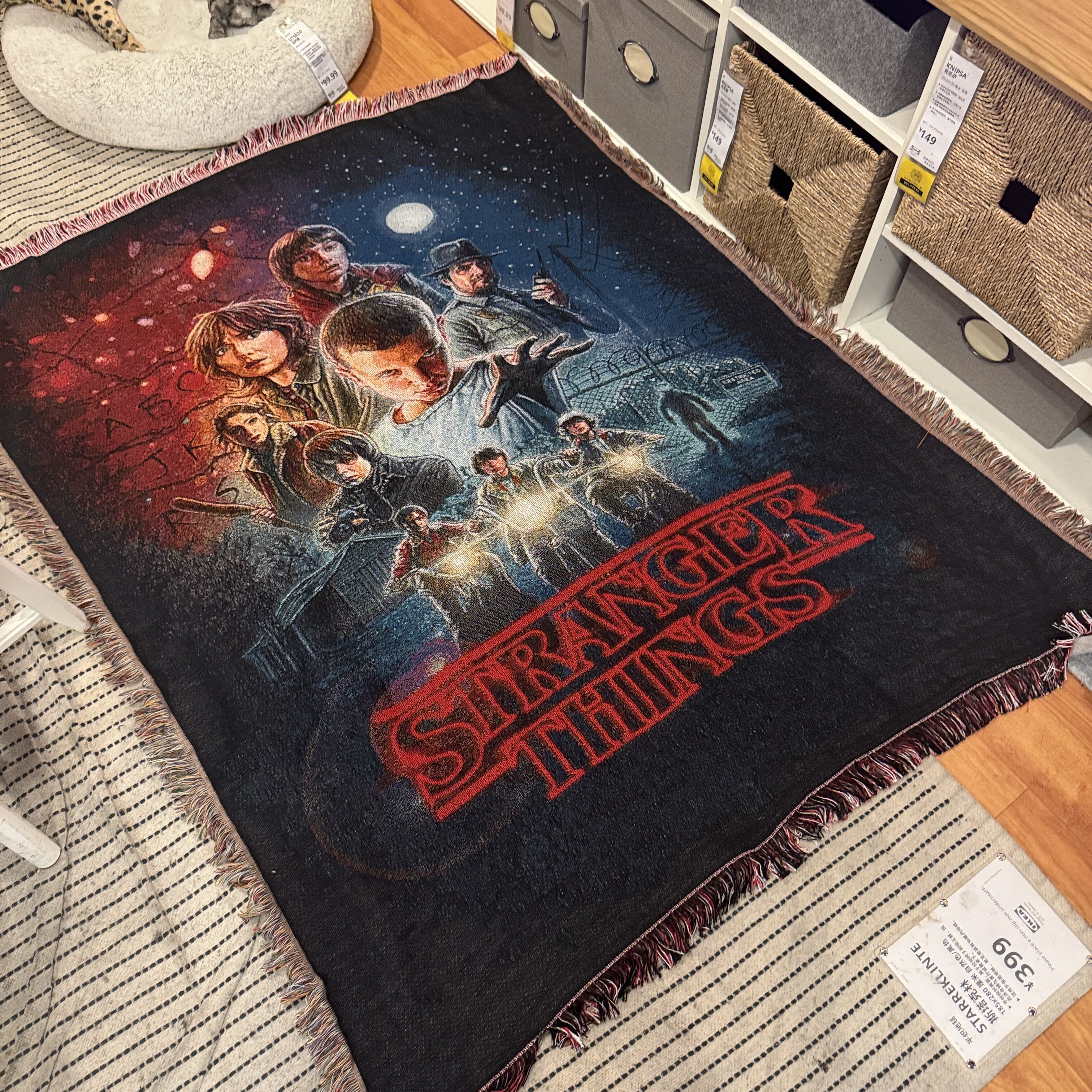 美剧系列 怪奇物语  stranger things沙发毯挂毯地毯