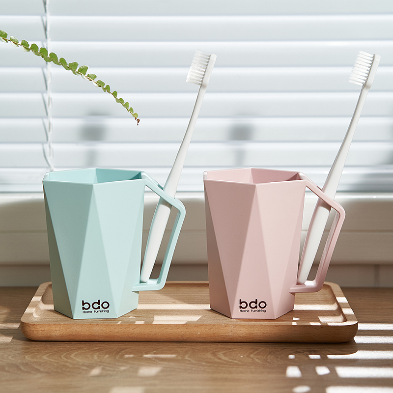 bdo牙杯简约漱口杯家用情侣套装潮流塑料牙刷杯牙缸洗漱刷牙杯子