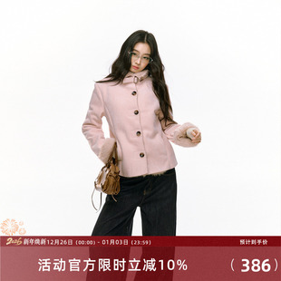 7Shiftin 原创设计秋冬新款双色修身毛绒外衣保暖皮毛一体外套女