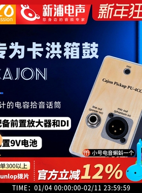 日本原厂ARCO 专为CAJON卡洪鼓箱设计电容拾音话筒