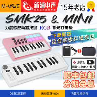 25键midi键盘电音合成器音乐打击垫编曲钢琴控制器 VAVE SMK25