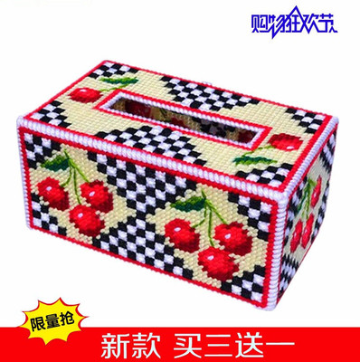 十字绣新款创意立体绣毛线3D樱桃