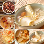 甜品海底椰梨膏煲汤料食材 广东糖水港式 膳太清燥滋润糖水套装 当季