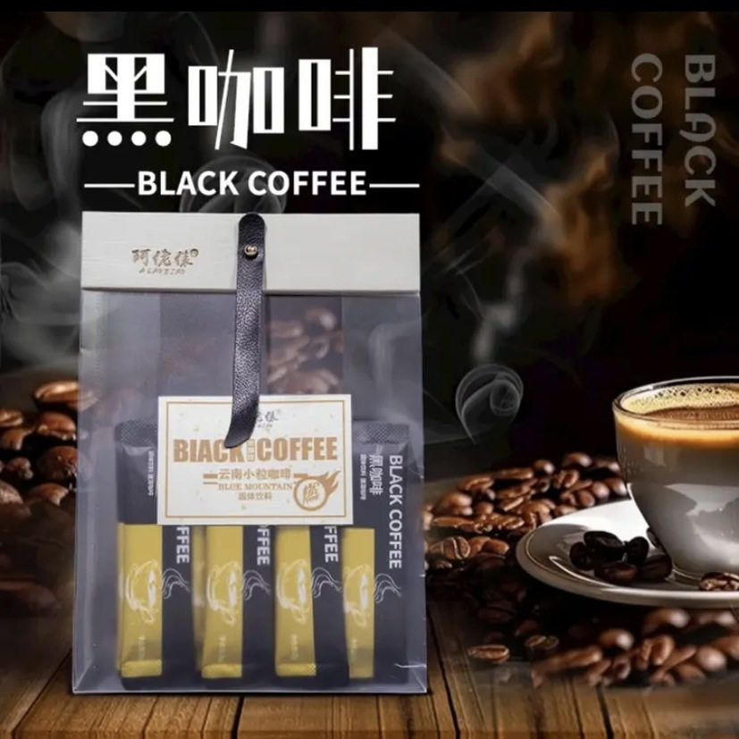 云南小粒速溶黑咖啡美式咖啡条装提神醒脑防困健身代餐学生上班族