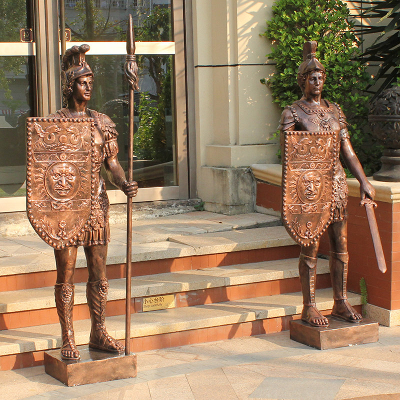 欧式罗马勇士盔甲武士雕像人物雕塑酒店迎宾装饰大型摆件促销热卖