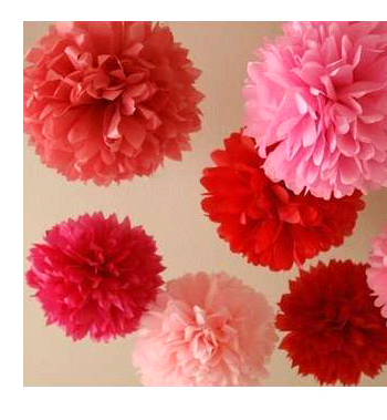 拉花 外贸余单 正品 创意纸花纸球 婚庆布置用品 pompom 45cm