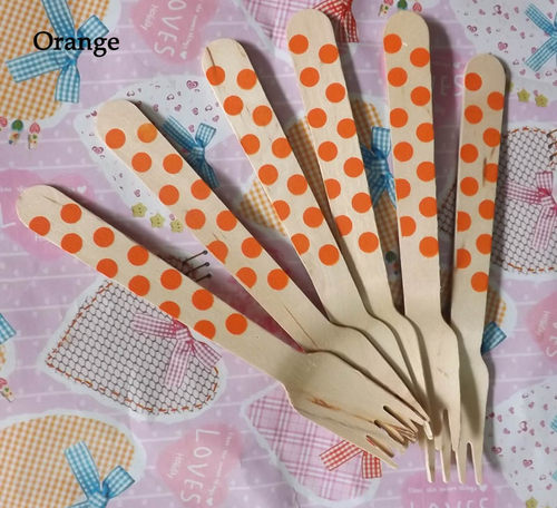 一次性木制韩式餐具 外贸余单 环保木制餐具 Orange{橙色}